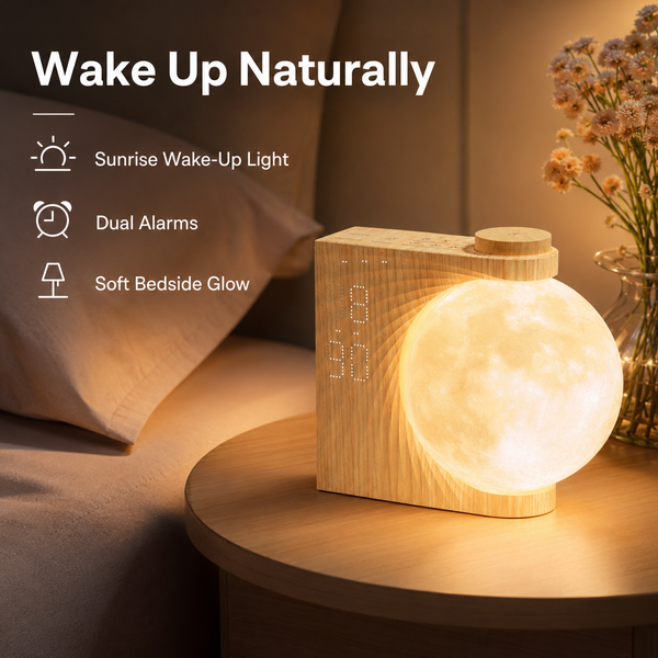 RESTORA Lunar Light Alarm Clock