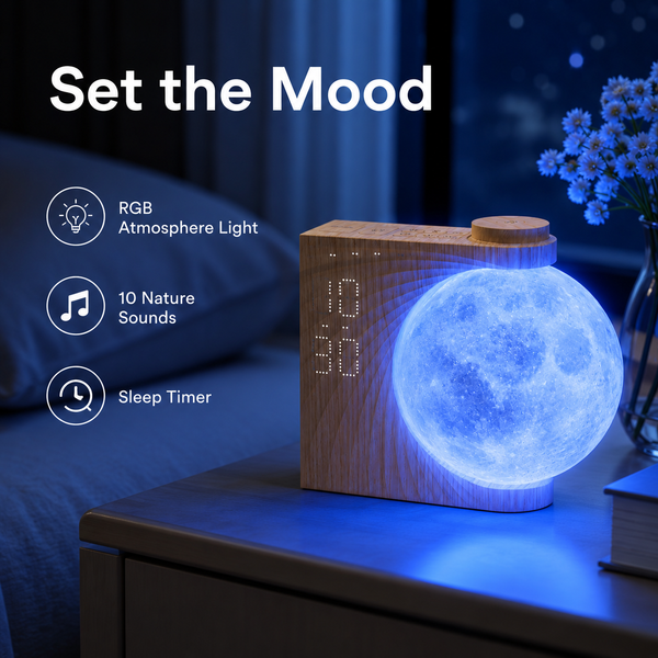 RESTORA Lunar Light Alarm Clock
