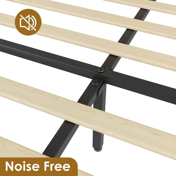 RESTORA Natural Rattan Bed Frame with Storage Drawers