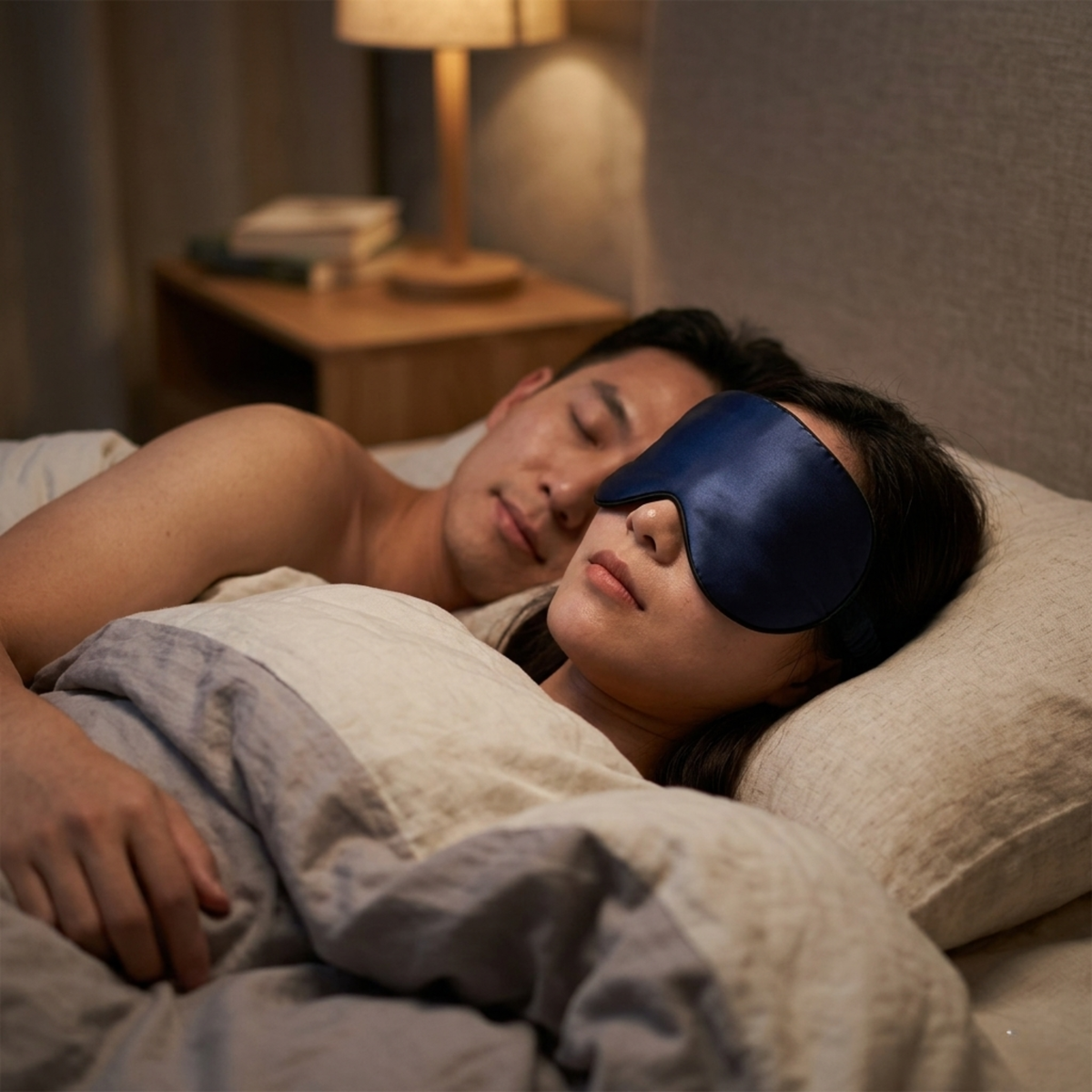 RESTORA silk sleep mask detail image