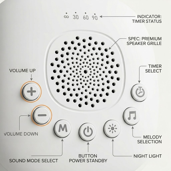 RESTORA CalmSound White Noise Machine