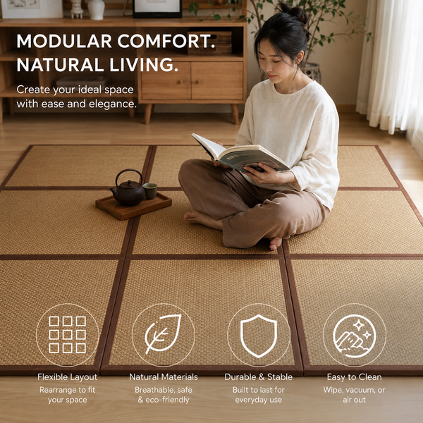 RESTORA Modular Japanese Tatami Floor Mat