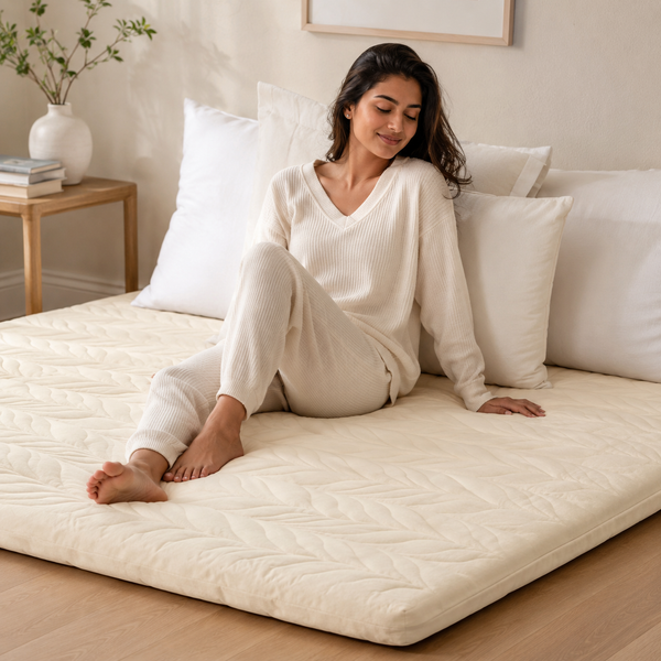 RESTORA Floor Futon Mattress - 4 Inch Thick