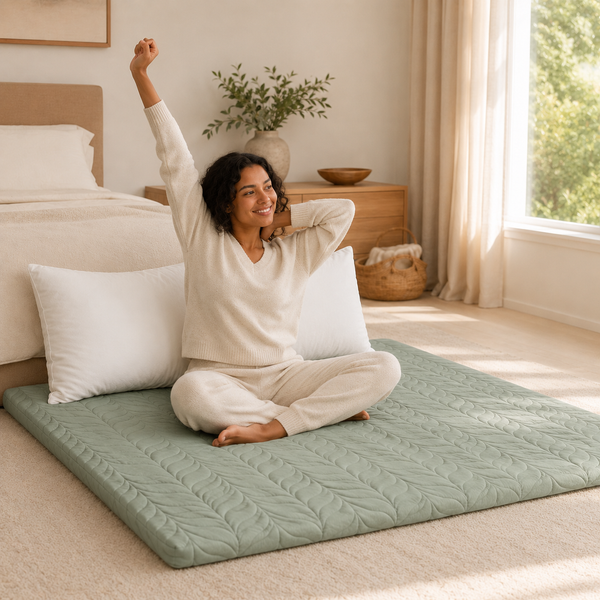 RESTORA Floor Futon Mattress - 4 Inch Thick