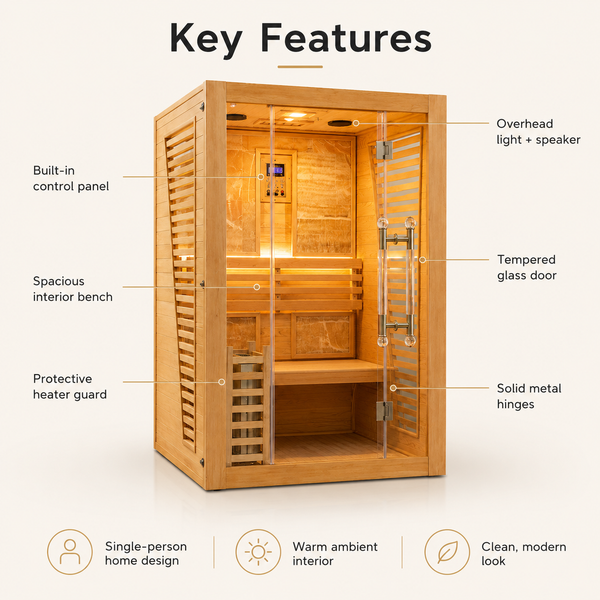 RESTORA 1-person Traditional Steam Sauna
