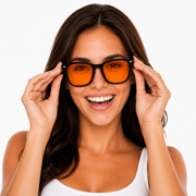 Orange RESTORA Blue Light Glasses