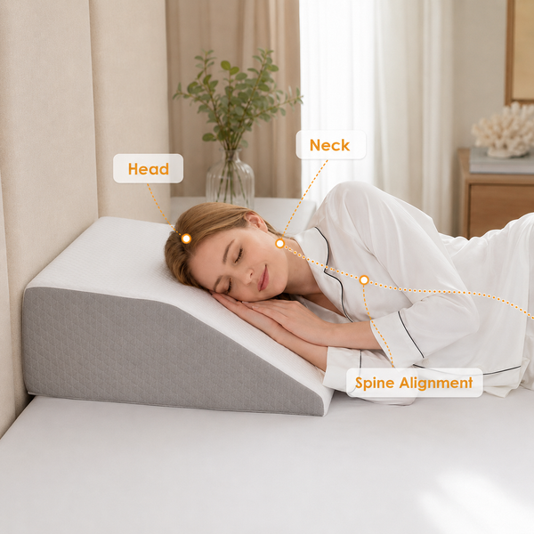 RESTORA Incline Pillow for Back Comfort