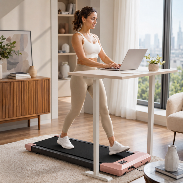 RESTORA Under Desk Walking Pad Treadmill