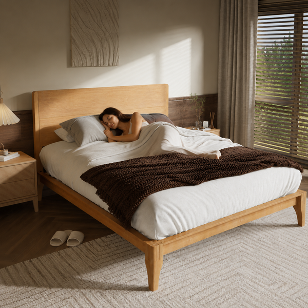 RESTORA Japanese Joinery Bamboo Bed Frame - Signature Full Size
