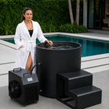 RESTORA Cold Plunge Tub with 1HP Chiller - Stainless Steel