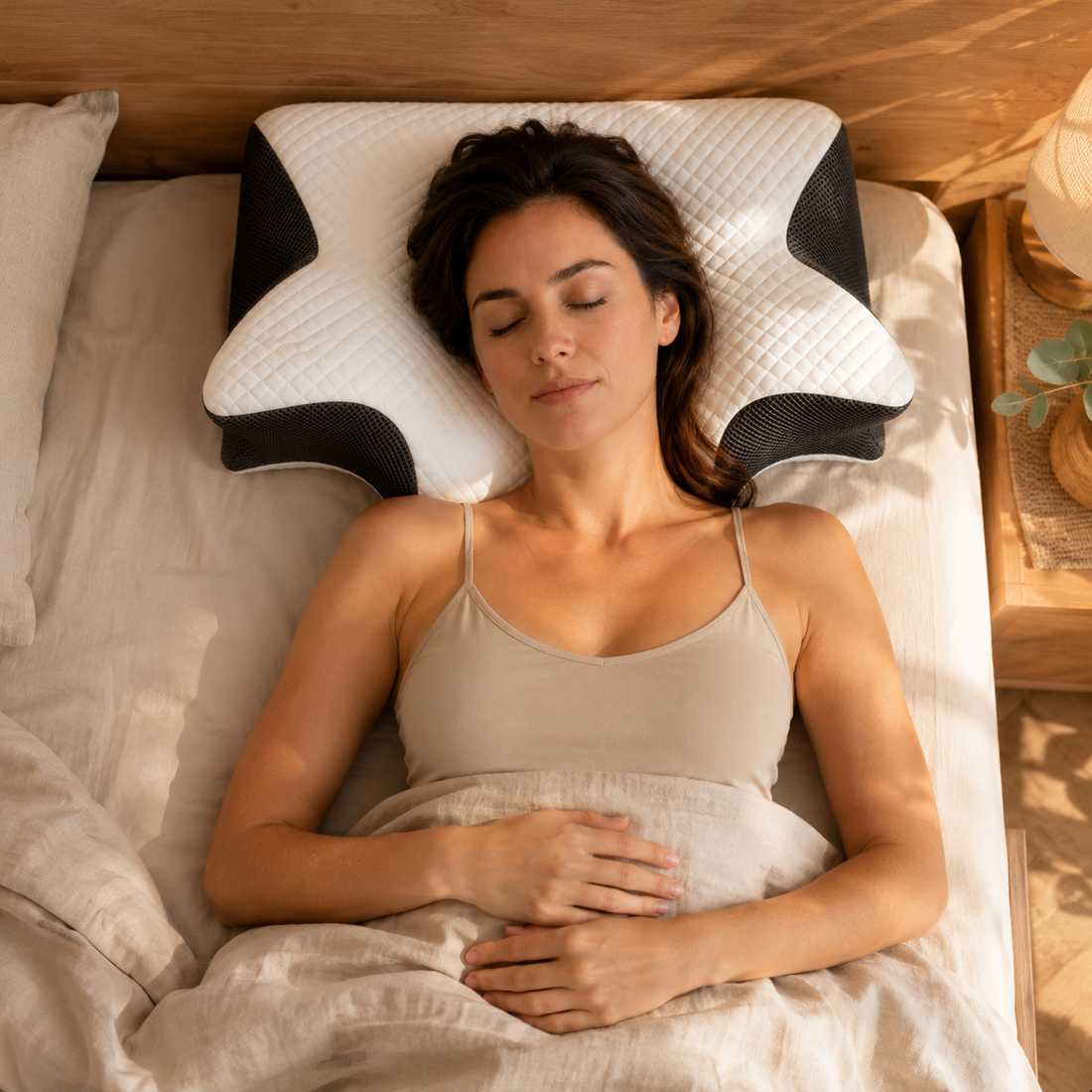 RESTORA Ergonomic Pillow back sleeper image