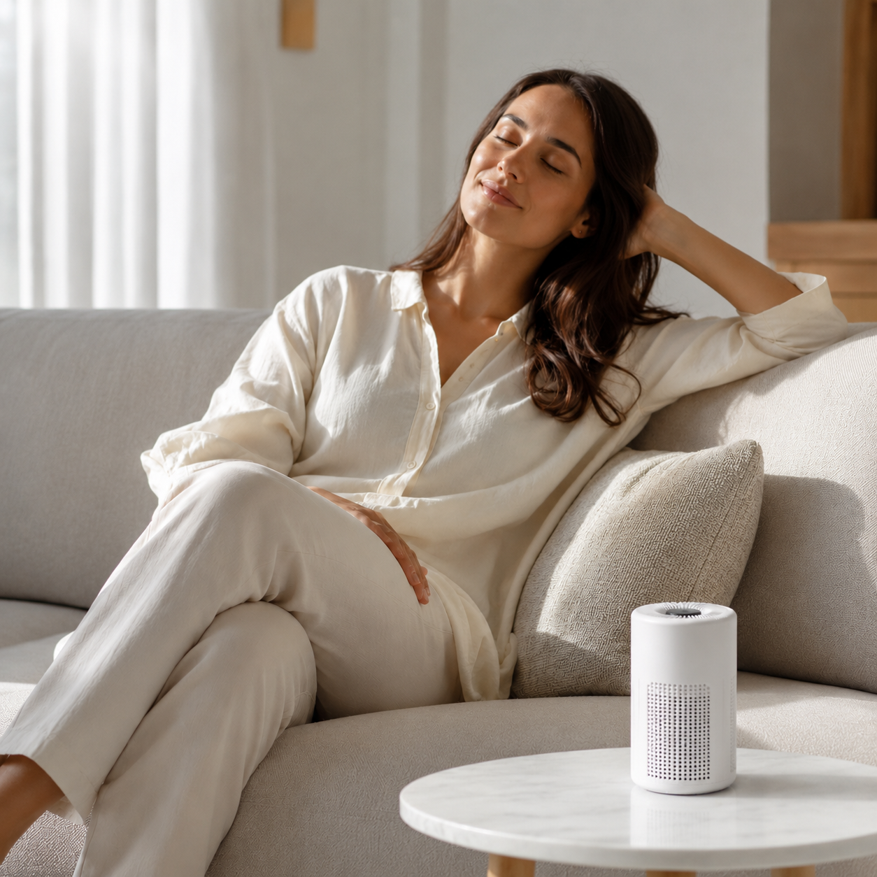 RESTORA PureAir Mini Bedroom Purifier lifestyle image