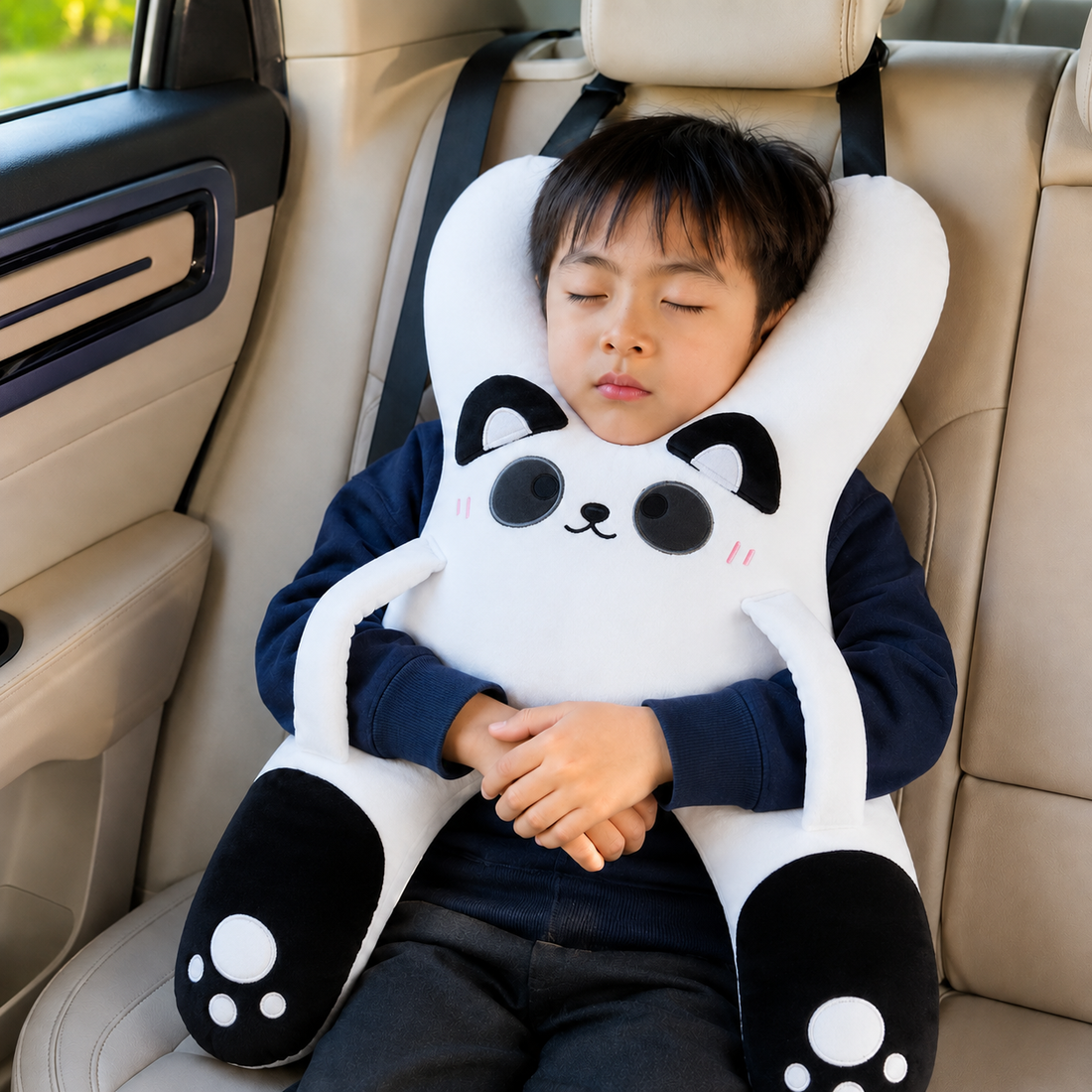 RESTORA kids animal travel pillow in car seat
