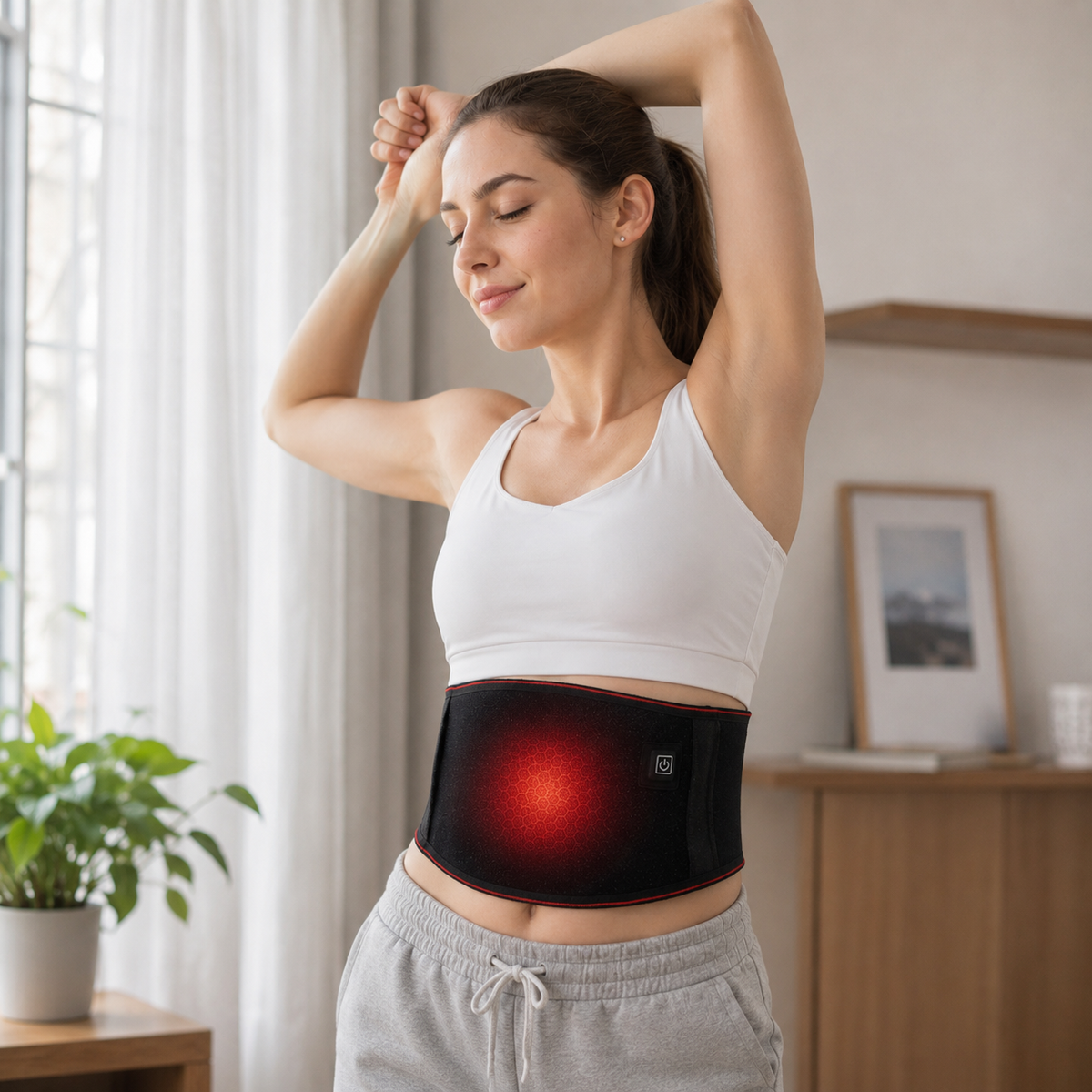 RESTORA Heated Waist Wrap lifestyle image