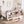 RESTORA kids twin floor bed with storage and stairs in Beige, product image 1