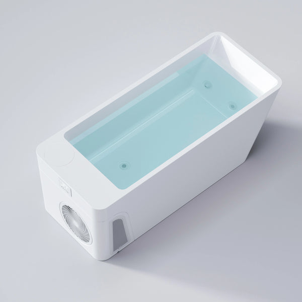 RESTORA All-in-One Cold Plunge Tub with Built-In Cooling – White