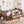 RESTORA kids twin floor bed with storage and stairs in Natural, product image 1