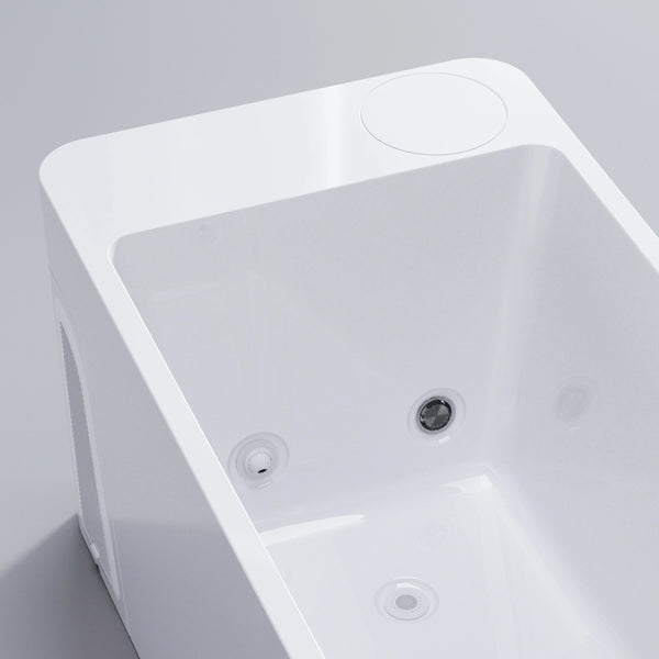 RESTORA All-in-One Cold Plunge Tub with Built-In Cooling – White