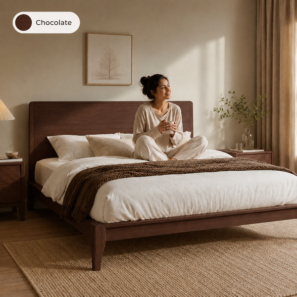 RESTORA Japanese Joinery Bamboo Bed Frame - Signature Full Size