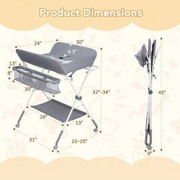 RESTORA Portable Folding Baby Changing Station