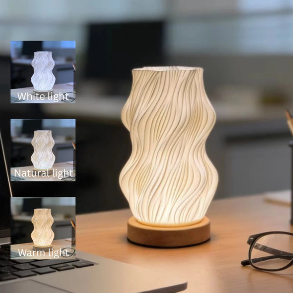 RESTORA Bedside Wave-Style Lamp