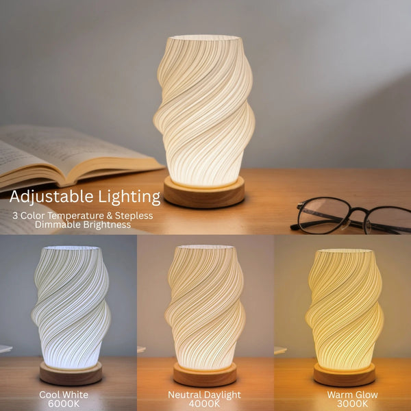 RESTORA Bedside Spiral-Style Lamp
