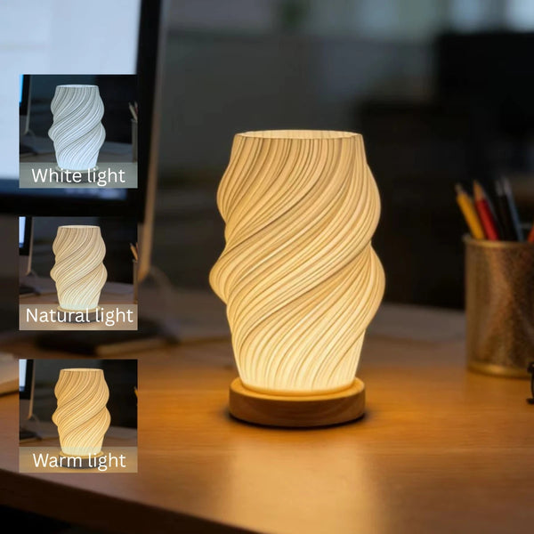 RESTORA Bedside Spiral-Style Lamp