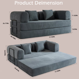 RESTORA Convertible Sleeper Sofa Bed - Corduroy