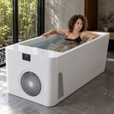RESTORA All-in-One Cold Plunge Tub with Built-In Cooling – White