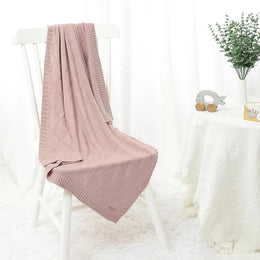 RESTORA Knitted Soft Stroller Wrap Blanket