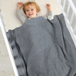 RESTORA Knitted Soft Stroller Wrap Blanket