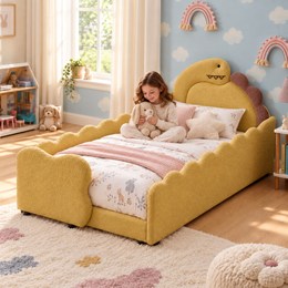 RESTORA Twin Dinosaur Kids Bed