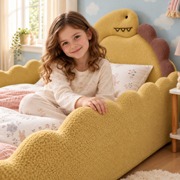 RESTORA Twin Dinosaur Kids Bed
